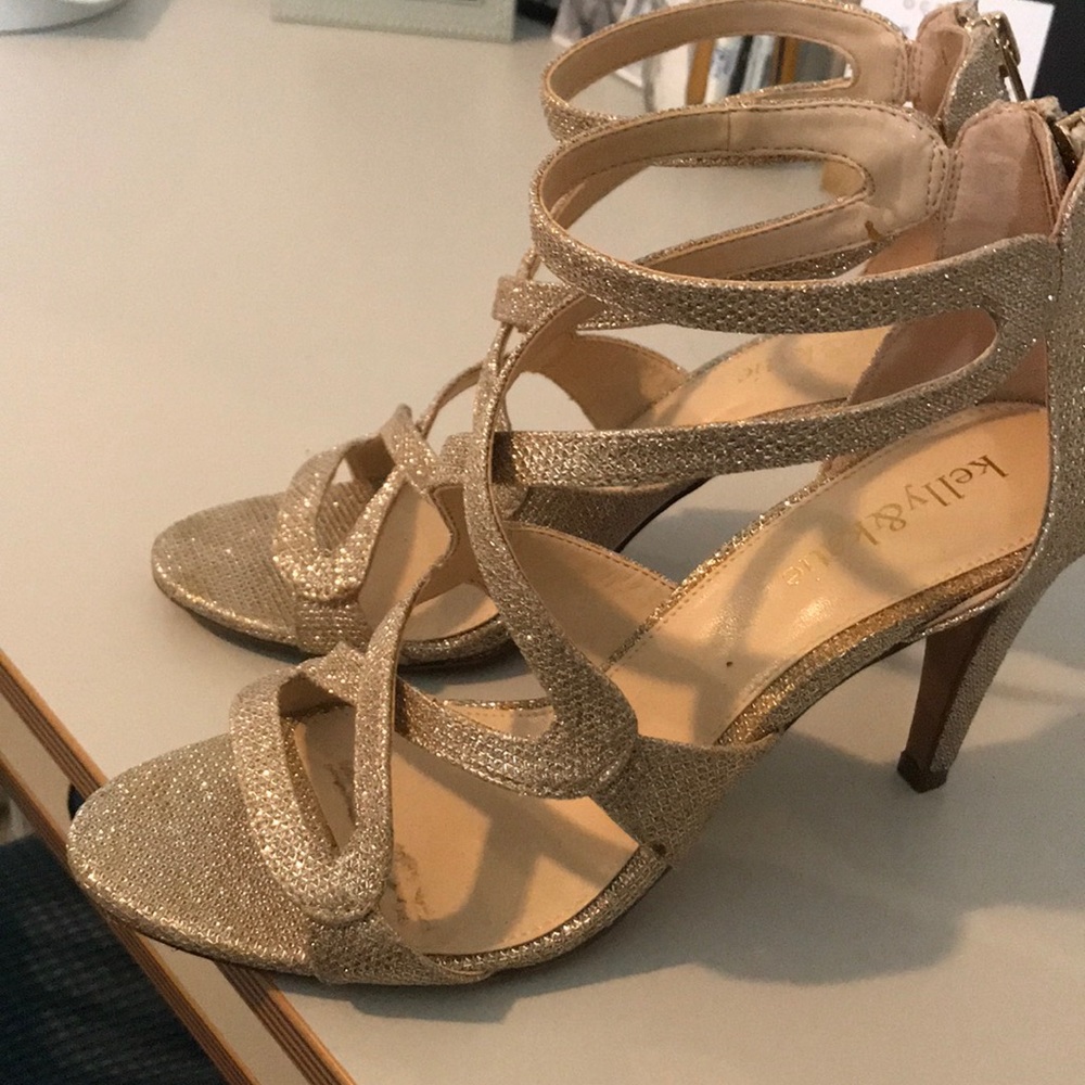 3.5inch gold heels